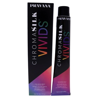 Pravana Chromasilk Vivids Long-lasting Vibrant Color - Green By  For Unisex - 3 oz Hair Color In Red