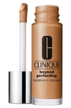 Clinique Beyond Perfecting Foundation + Concealer In Ginger (medium With Warm Neutral Undertones)
