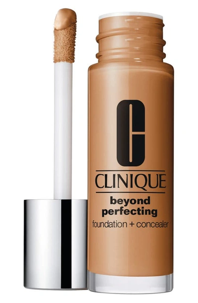 Clinique Beyond Perfecting Foundation + Concealer Wn 112 Ginger 1 oz/ 30 ml In Ginger (medium With Warm Neutral Undertones)