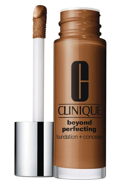 Clinique Beyond Perfecting Foundation + Concealer Wn 122 Clove 1 oz/ 30 ml In Clove (deep With Warm Neutral Undertones)
