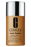 Clinique Even Better Makeup Broad Spectrum Spf 15 Foundation Wn 118 Amber