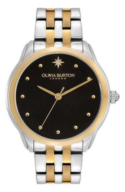 Olivia Burton Women's Celestial Starlight Two-tone Stainless Steel Watch 36mm In Black/two-tone