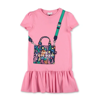 Marc Jacobs Babies'  Girls Pink Cotton Tote Bag Dress