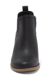 Toms Kallie Wedge Bootie In Black Leather