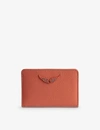 Zadig & Voltaire Zv Pass Logo-plaque Leather Cardholder In Rythm