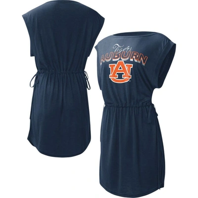 G-iii 4her By Carl Banks Navy Auburn Tigers Goat Swimsuit Cover-up Dress