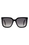 Rag & Bone 56mm Square Sunglasses In Black 2 / Gray