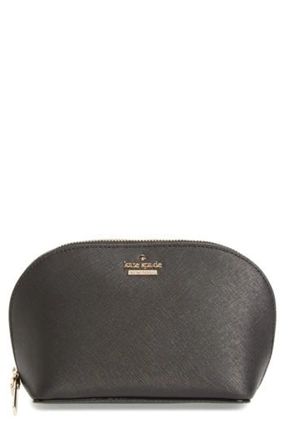 Kate Spade Cameron Street - Small Abalene Leather Cosmetics Case In Black