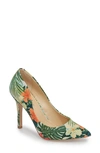 Charles By Charles David Maxx Pointy Toe Pump In Green Multi Print Fabric