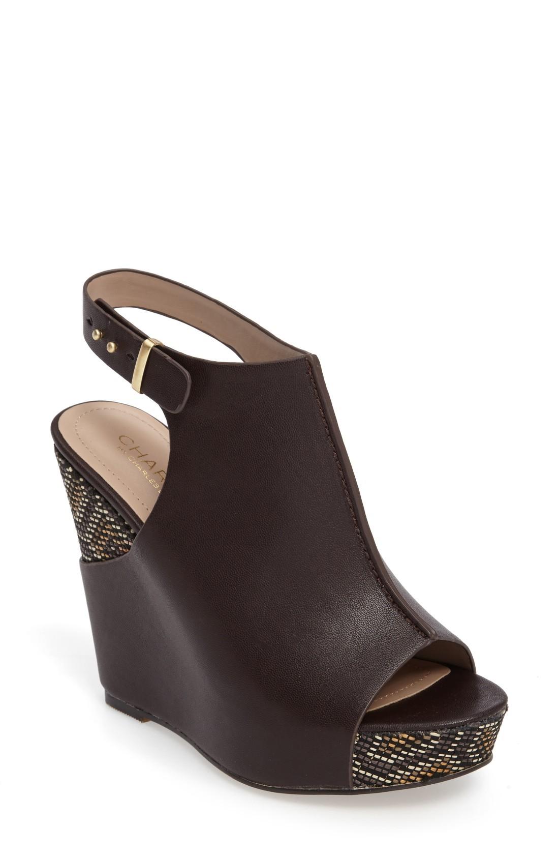 Charles By Charles David Ames Platform Wedge Sandal In