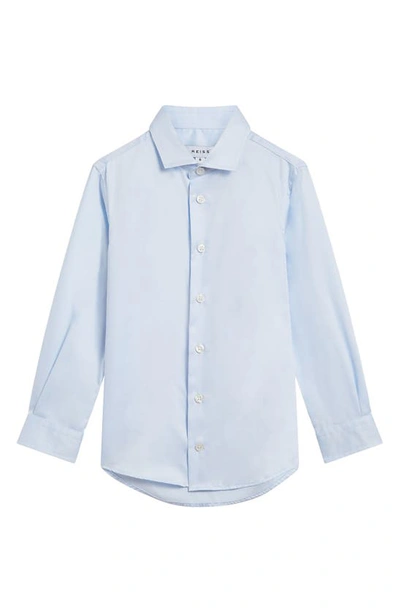 Reiss Boys' Remote Jr Cotton Slim Fit Button Down Shirt - Little Kid In Soft Blue