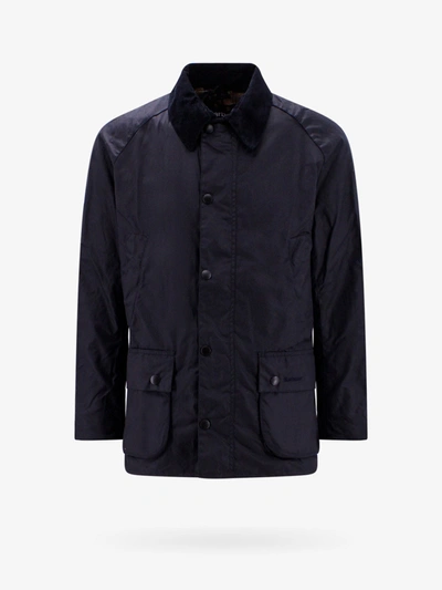 Barbour Ashby Wax Jacket In Blue