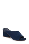Mercedes Castillo Izar Slide Sandal In Bright Blue