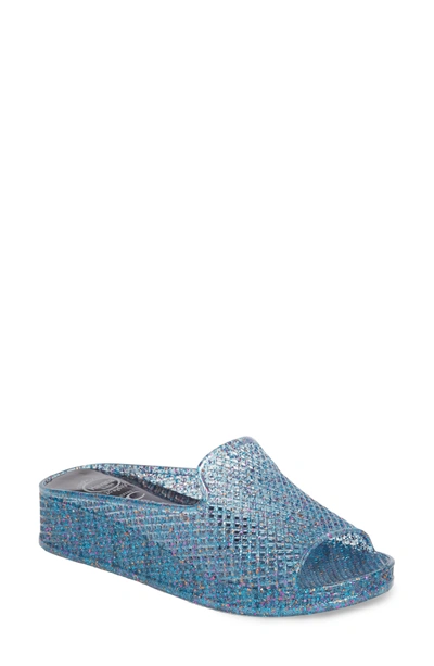 Jeffrey Campbell Fling 2 Sandal In Blue Multi