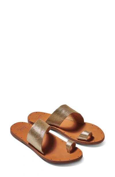 Beek Finch Leather Toe Ring Sandal In Brown