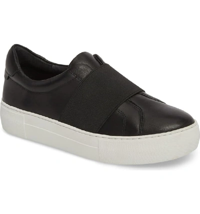 Jslides Adorn Slip-on Sneaker In Black/ Black Leather