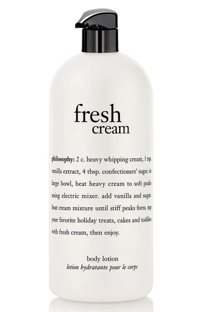 Philosophy Fresh Cream Body Lotion 7 oz/ 210 ml In No Color