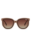 Quay Coffee Run 53mm Polarized Sunglasses In Oat,brown Polarized