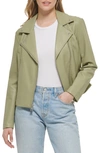 Levi's Faux Leather Moto Jacket In Tea