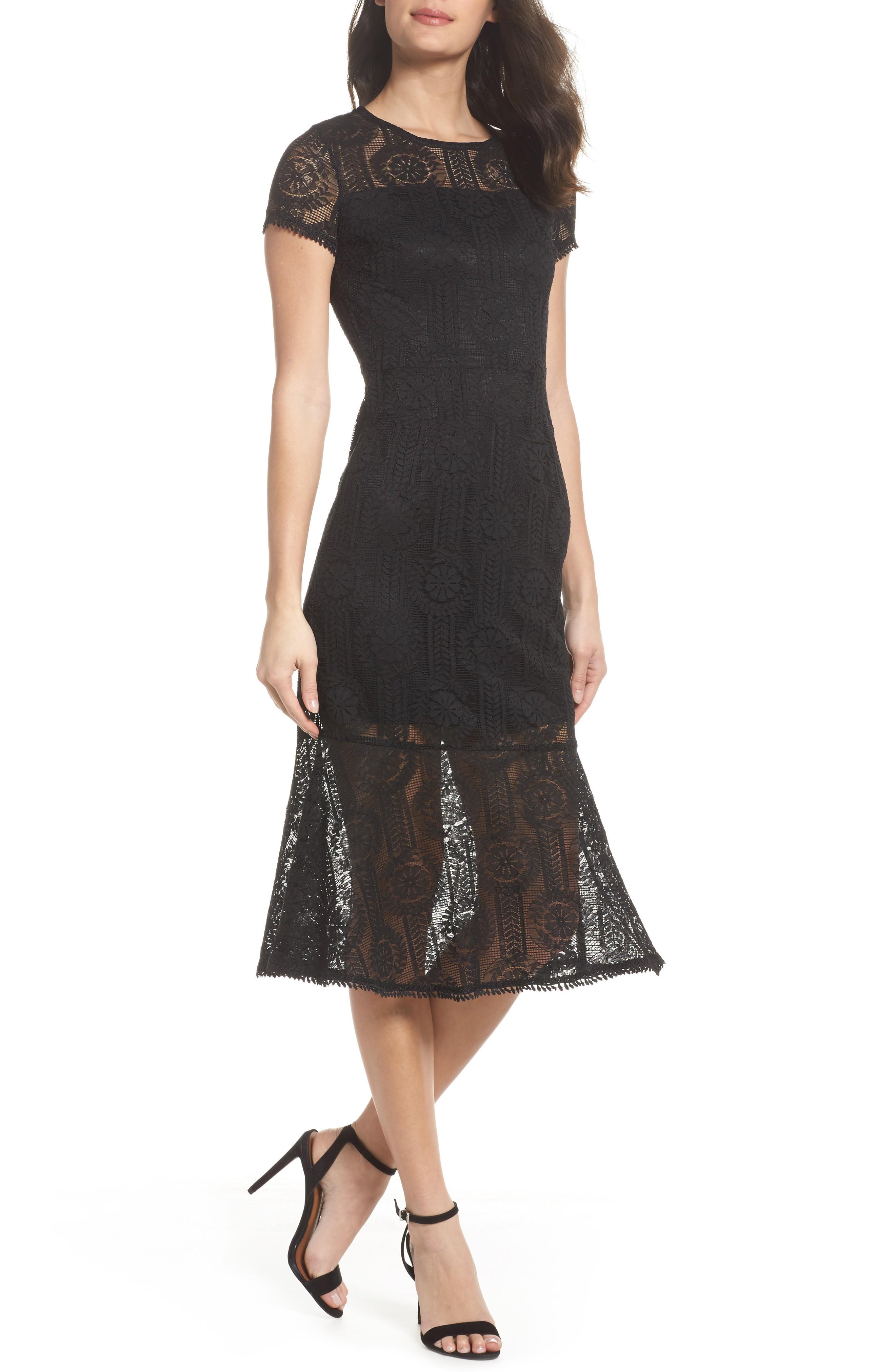 nsr lace midi dress
