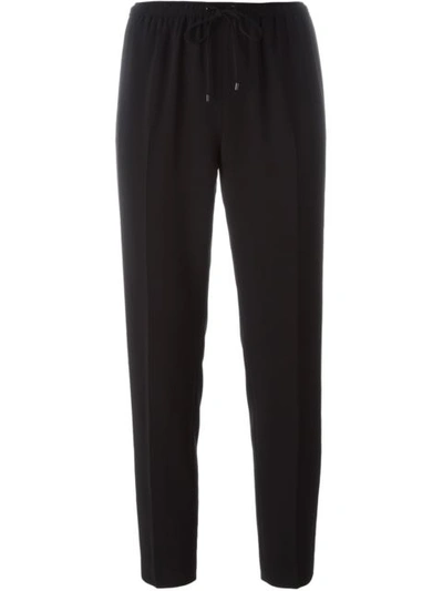 Alexander Wang Tapered Trousers In Jet/003