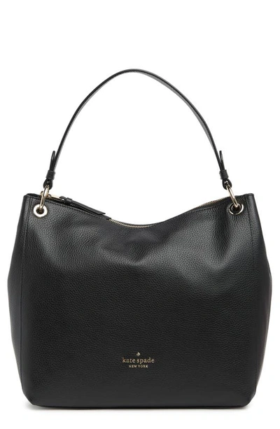 Kate Spade Leather Shoulder Bag In Black