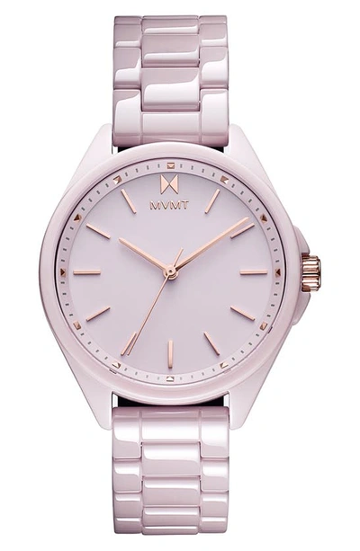 Mvmt Watches Coronada Ceramic Bracelet Watch, 36mm In Pink
