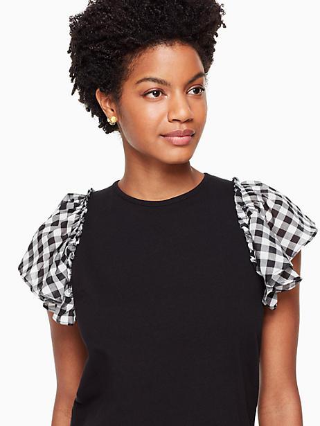 kate spade ruched sleeve tee