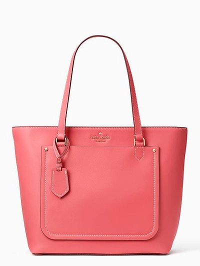 Kate Spade Thompson Street - Kimberly Leather Tote - Pink In Bright Flamingo