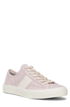 Tom Ford Cambridge Leather-trimmed Suede Sneakers In Pink