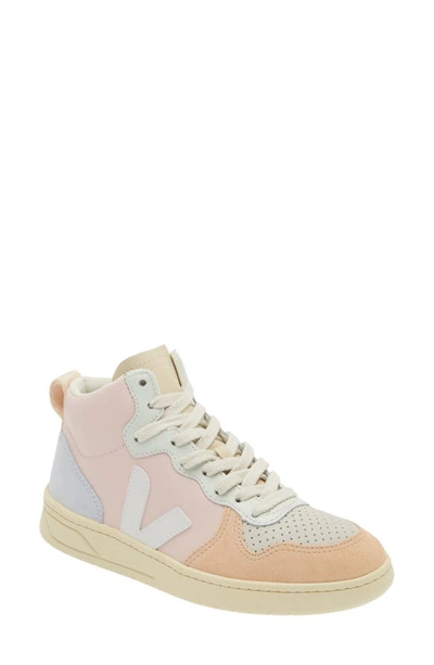 Veja V-15 Leather Trainers In Multicoloured