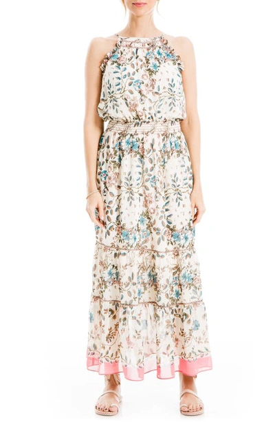 Max Studio Georgette Sleeveless Maxi Dress In Multi | ModeSens