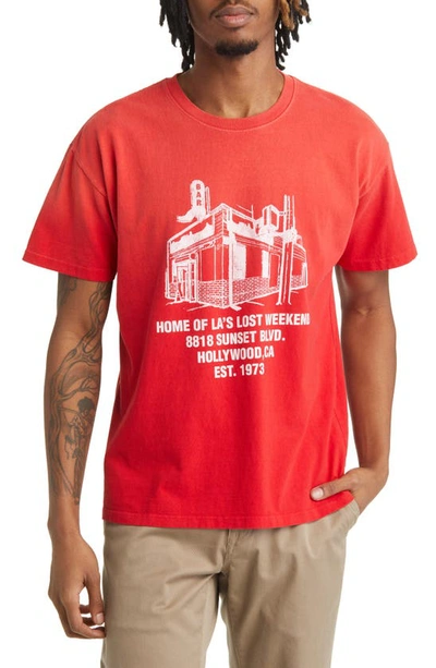 One Of These Days Weekend Bar Graphic Tee In Red