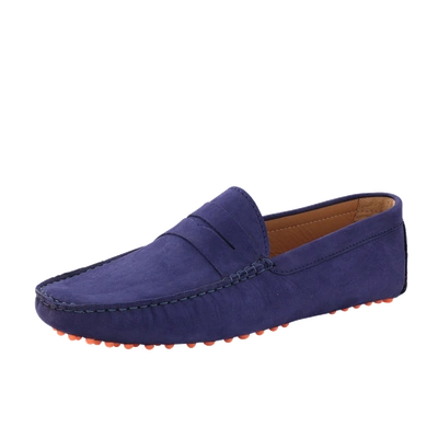 Bobbies L'elegant Nubuck Loafer In Cobalt