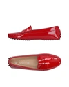 Tod's Loafers In Brick Red