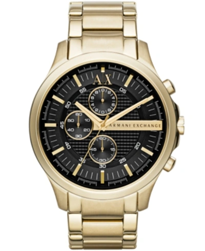 Armani Exchange Men's Gold-tone Stainless Steel Bracelet Watch 46mm Ax2137