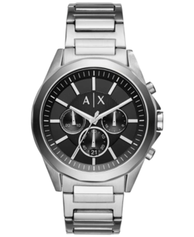 Armani Exchange Men's Chronograph Stainless Steel Bracelet Watch Ax2600 In Silver