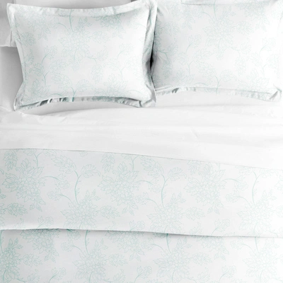 Ienjoy Home Vines Aqua Pattern Duvet Cover Set Ultra Soft Microfiber Bedding, Twin/twinxl In Blue