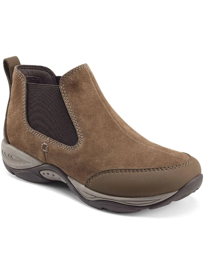 Easy Spirit Exceed Womens Padded Insole Ankle Chelsea Boots In Brown