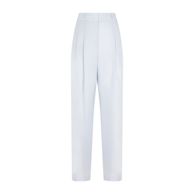 Giorgio Armani Pleated Tailored Trousers In White