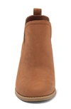 Toms Kallie Wedge Bootie In Tan Brown