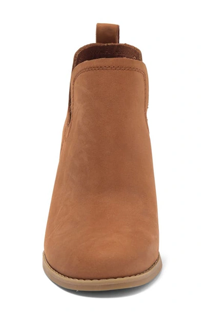 Toms Kallie Wedge Bootie In Tan Brown