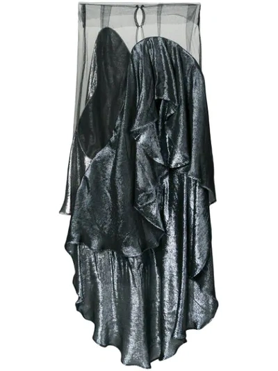Paula Knorr Panelled Draped Skirt In Black