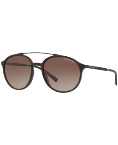 Armani Exchange Man Sunglasses Ax4069s In Gradient Brown