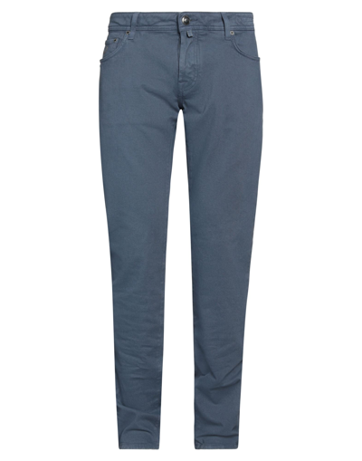 Jacob Cohёn Man Pants Slate Blue Size 34 Cotton, Elastane