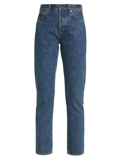 Wardrobe.nyc Blue Cotton Slim Jeans