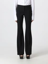Alexander Mcqueen Tight Bootcut Pants In Black