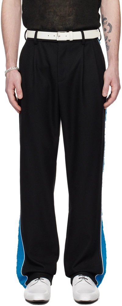 Ahluwalia Black Stripe Trousers