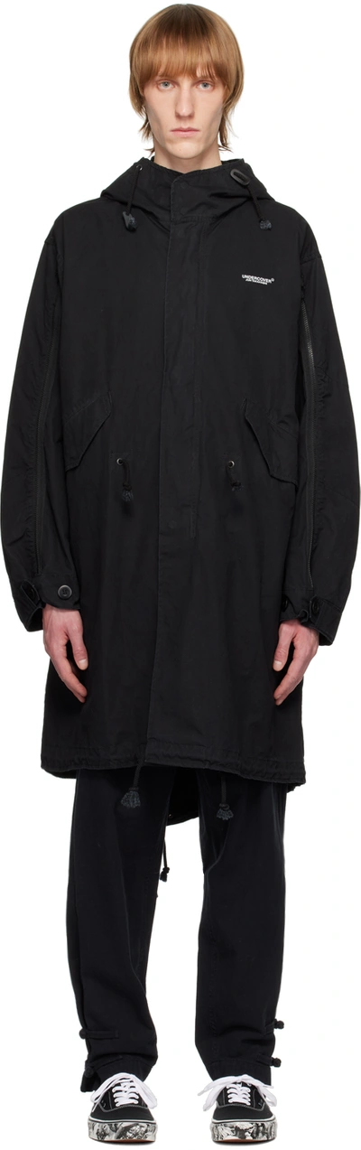 Undercover Black Printed Coat