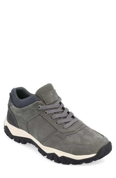 Territory Boots Beacon Casual Leather Hiking Sneaker In Grey
